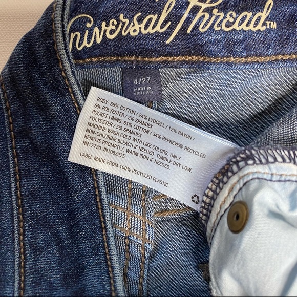 Universal Thread straight crop jeans sz 4 - Picture 3 of 4
